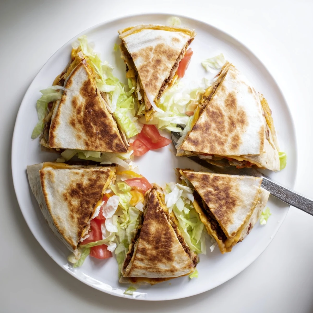 Delicious Taco Bell Crunchwrap Supreme Copycat with juicy beef and fresh toppings.  