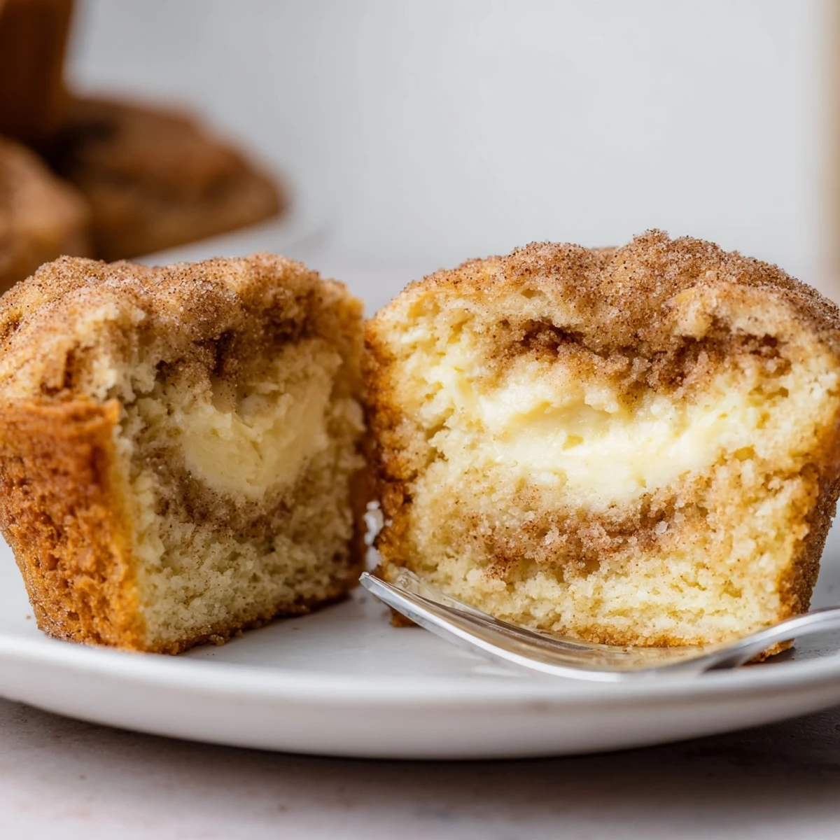 Fluffy Cream Cheese Chai Spiced Biscuit Muffins, perfect for breakfast with warm spices.  