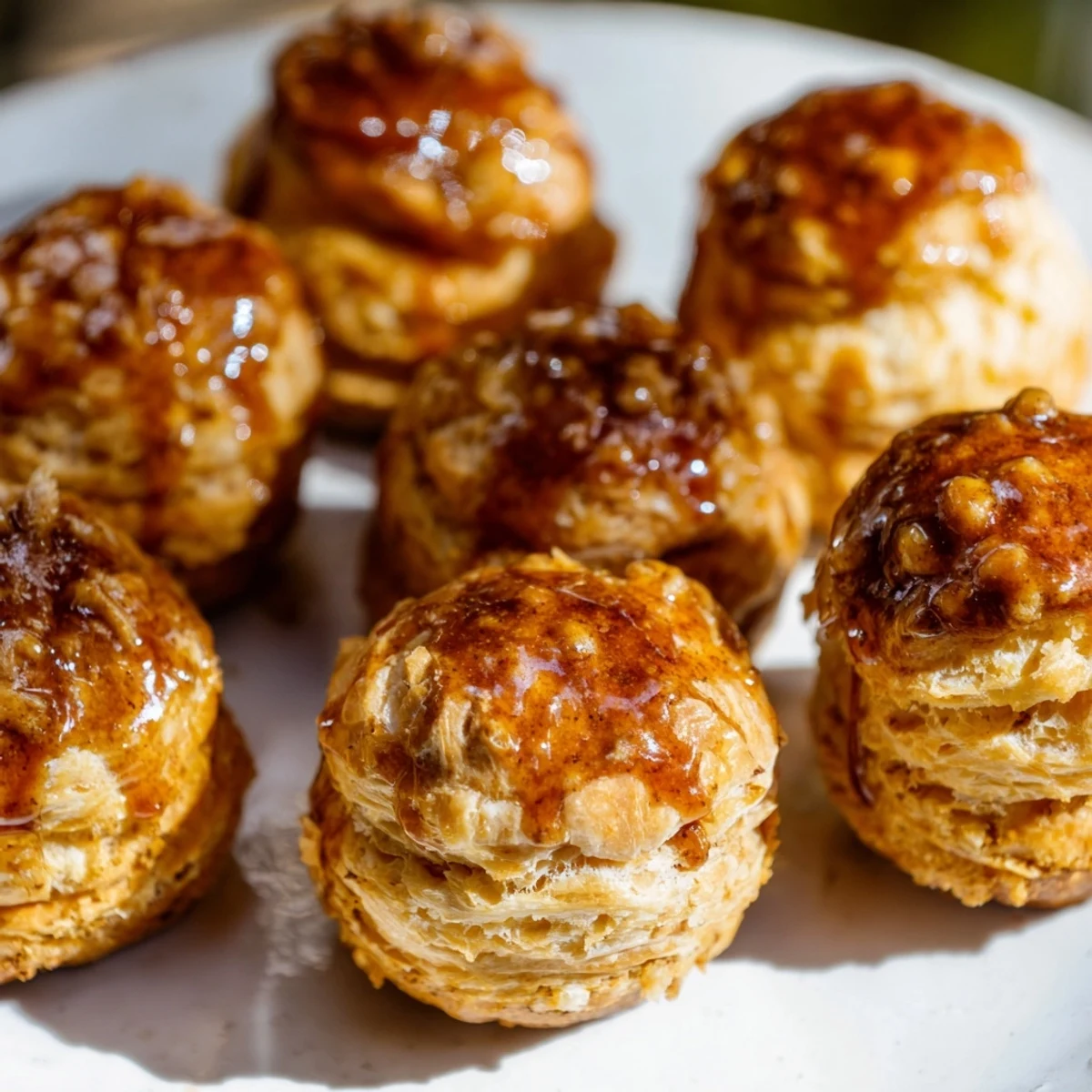 Delightful bite-sized pumpkin muffin balls drizzled with maple bourbon glaze, perfect for fall gatherings.