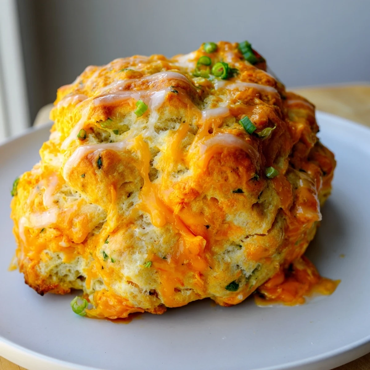 Savory scones filled with spicy buffalo sauce, perfect for game day gatherings.  