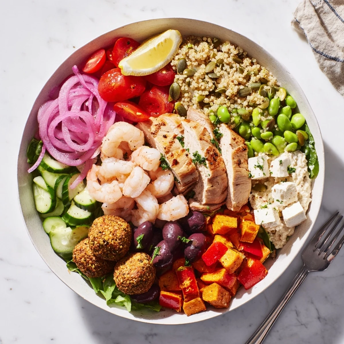 A colorful assortment for the Build-Your-Own Boards & Bowls recipe.  