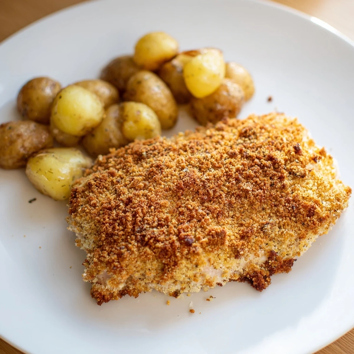 Crispy Parmesan Chicken Potatoes