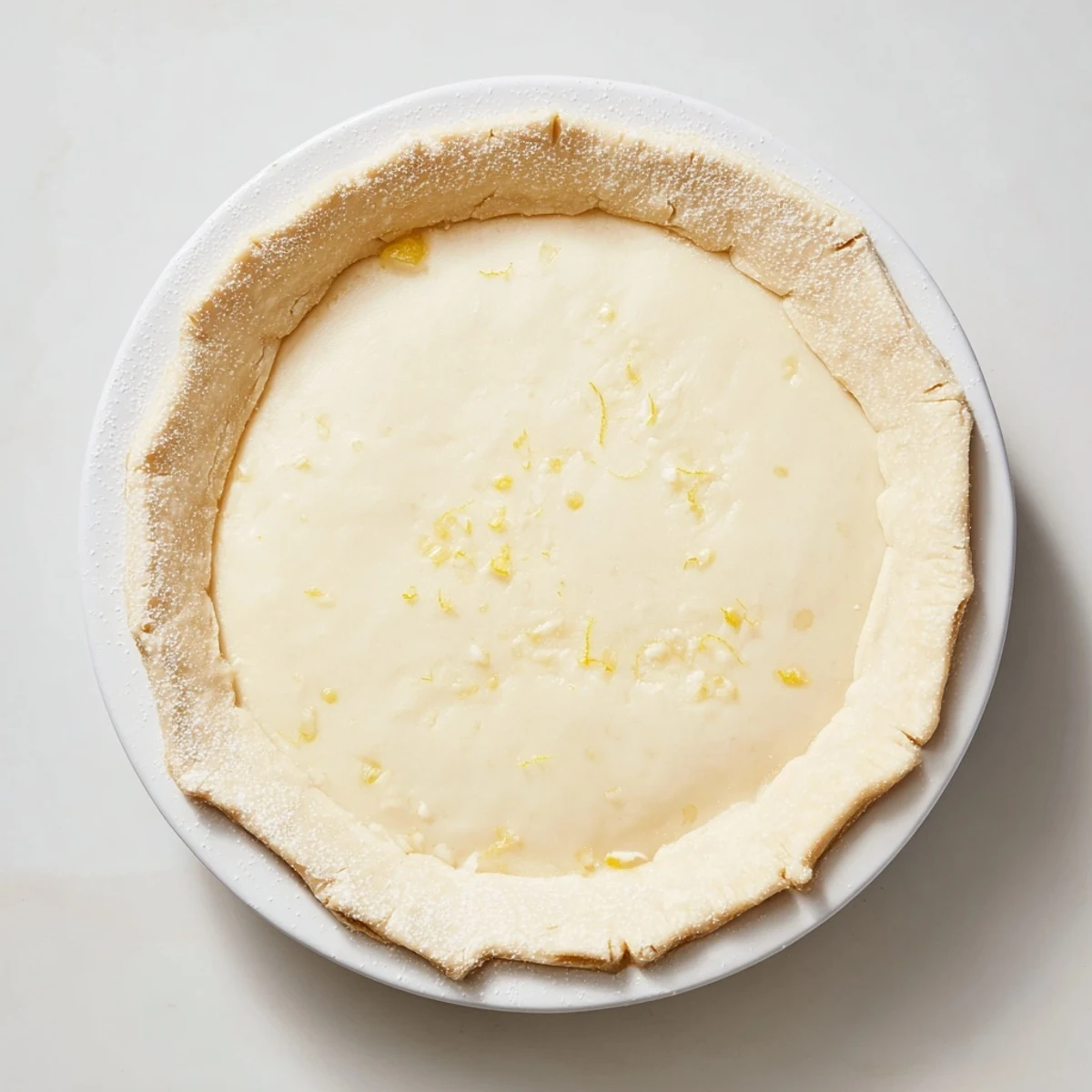 Golden Water Pie, beautifully baked, hinting at its creamy custard-like texture, ready to serve cold.