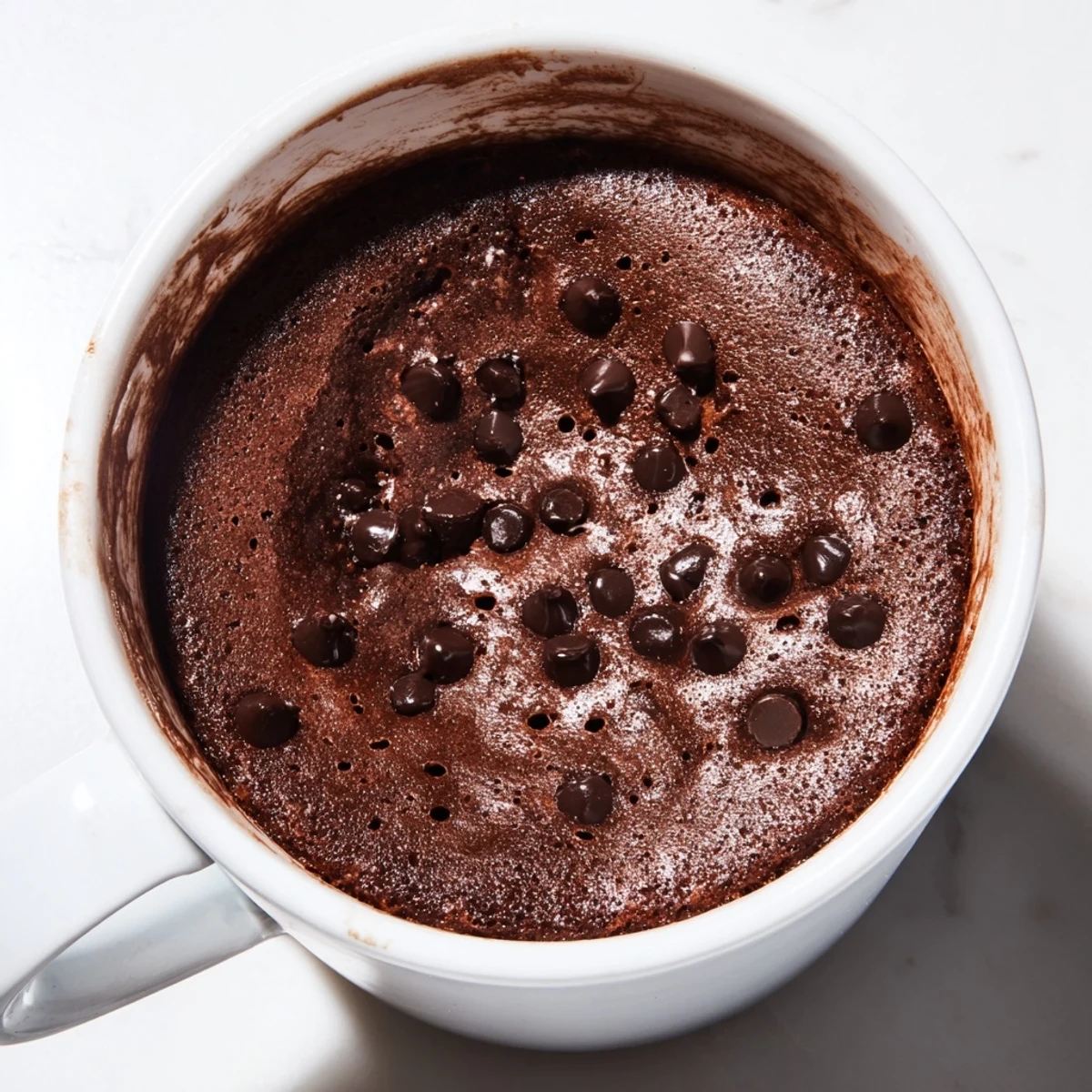 Quick Microwaved Chocolate Cake