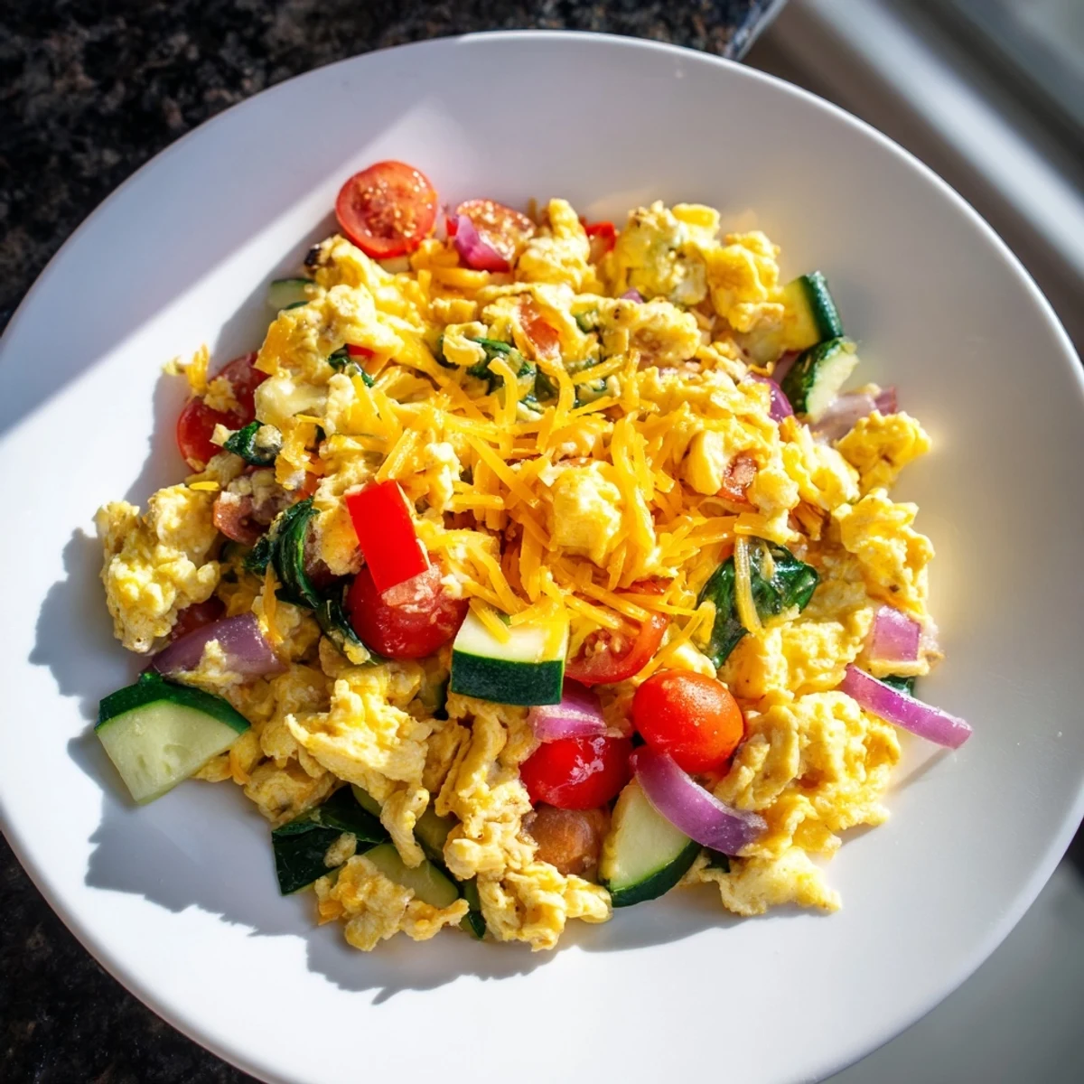 Egg Veggie Sheet Scramble