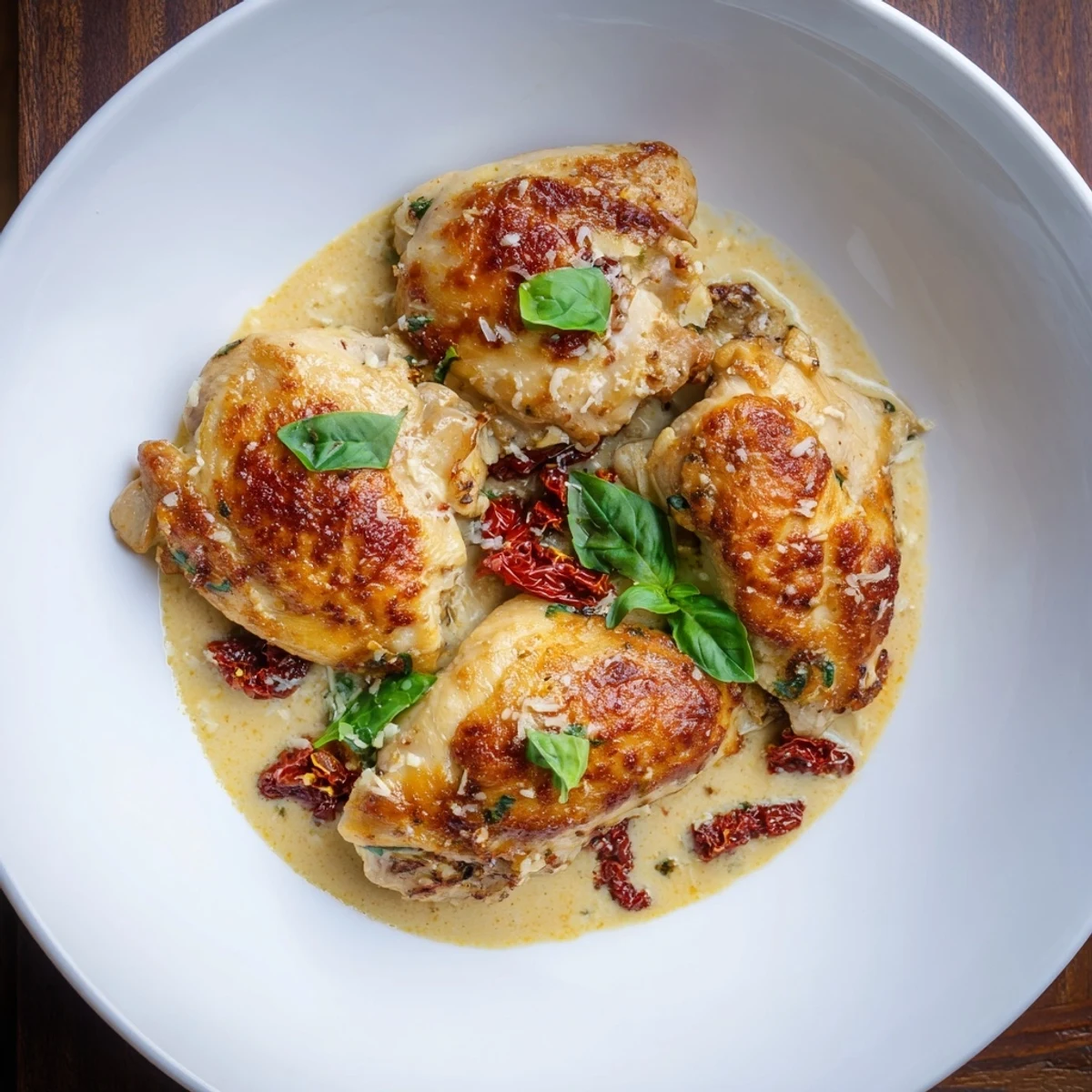 Enjoy a steaming plate of Marry Me Chicken Thigh Express, ready in 35 minutes—a delicious weeknight meal.