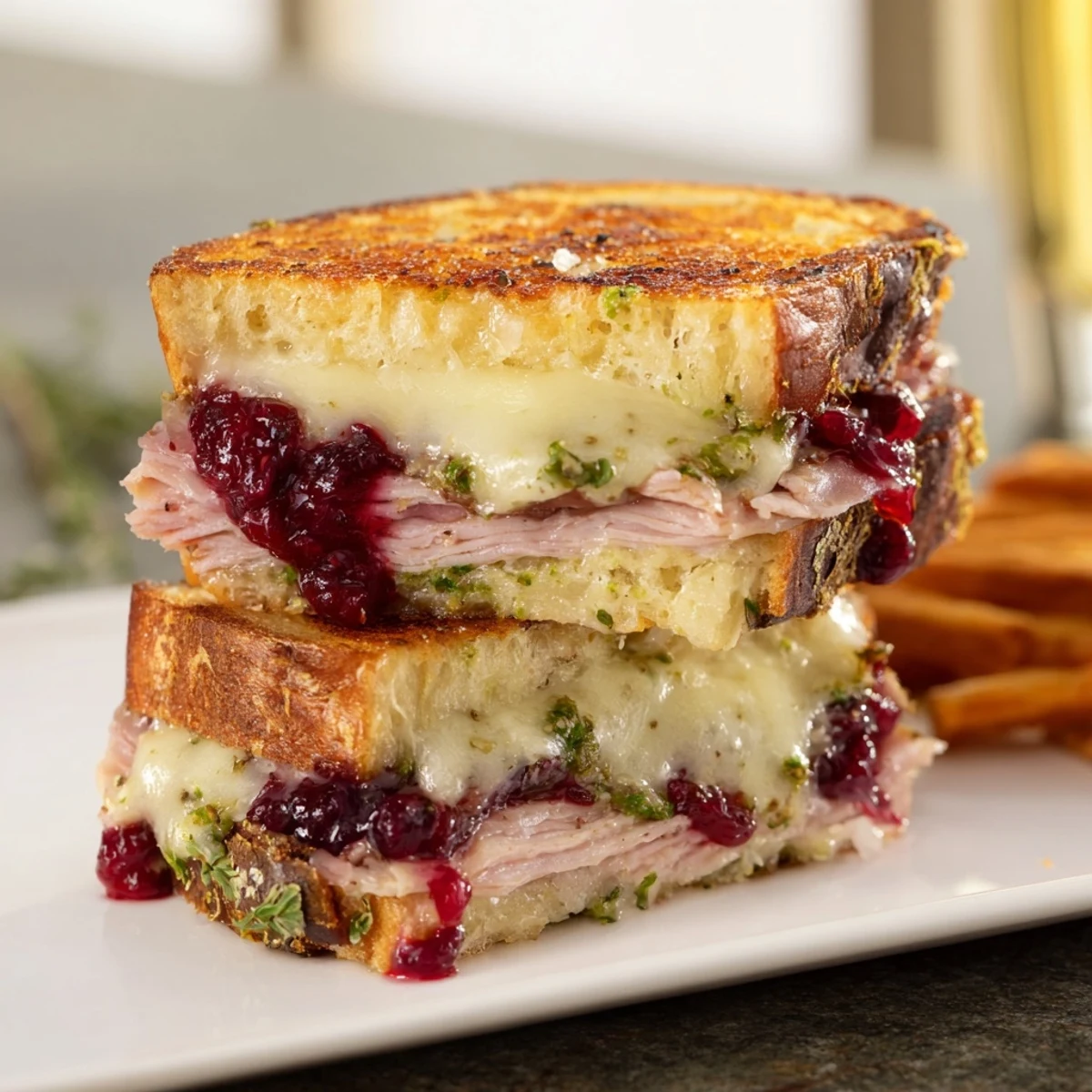 Pesto Cranberry Turkey Melt