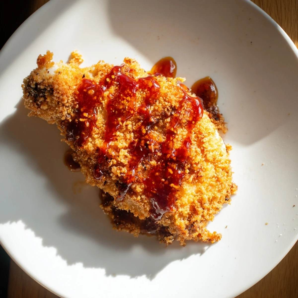 Perfectly golden brown and juicy, these Hot Honey Crispy Chicken Thighs are an easy main dish.