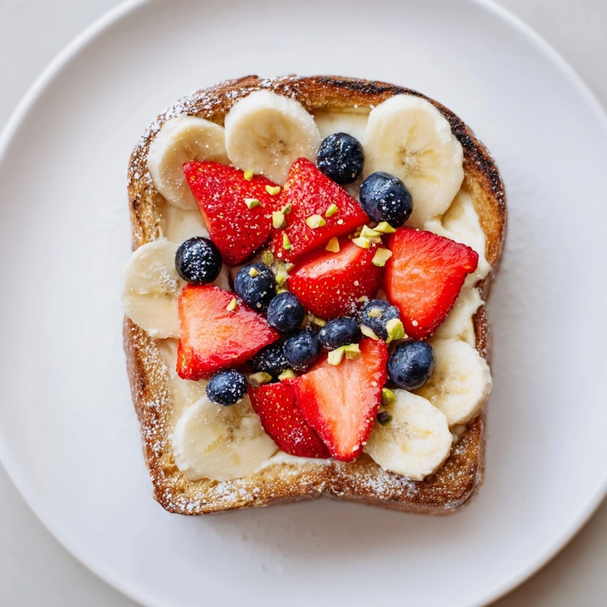 A close-up of delicious Viral Yogurt Toast, showcasing a sweet breakfast with easy instructions.