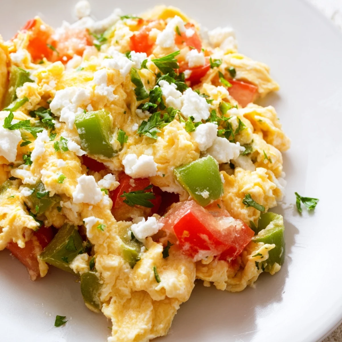 Perfect! Here are three SEO-optimized ALT image texts for a photo of Turkish Menemen Scramble: