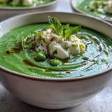 Spring Pea Soup, Whipped Ricotta