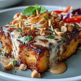 Thai Mango Salad Crispy Tofu