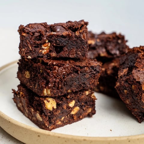 Delicious Zero-Waste Brownies using nut-milk pulp for a rich chocolate experience.  