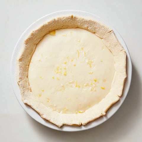 Golden Water Pie, beautifully baked, hinting at its creamy custard-like texture, ready to serve cold.