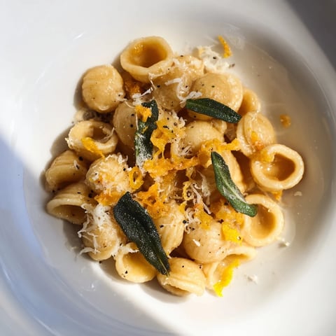 Golden brown butter & crispy sage coat the ditalini pasta in this easy, flavorful dish.