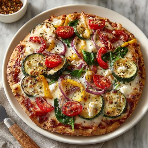 Quick Lunch Pita Pizzas with Seasonal Vegetables served hot, cheese bubbling, and vibrant veggies showcased