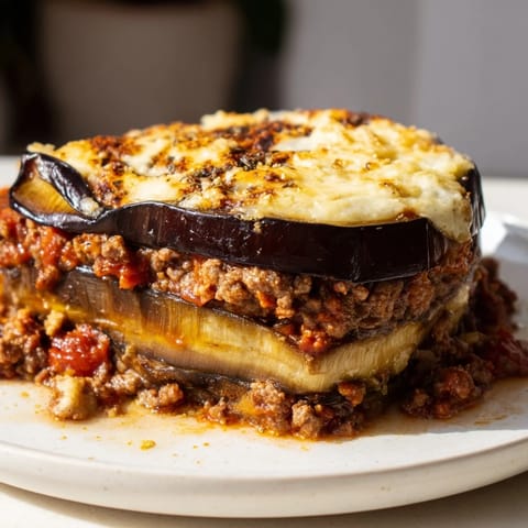 Moussaka Beef Eggplant Layers