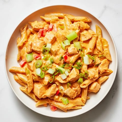 Buffalo Chicken Pasta Skillet