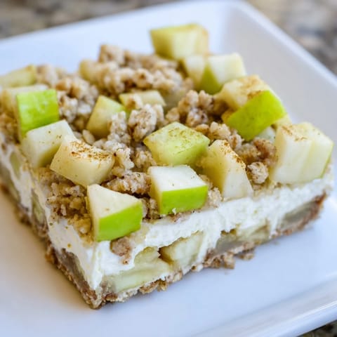 Apple Crisp Cheesecake Bars #289
