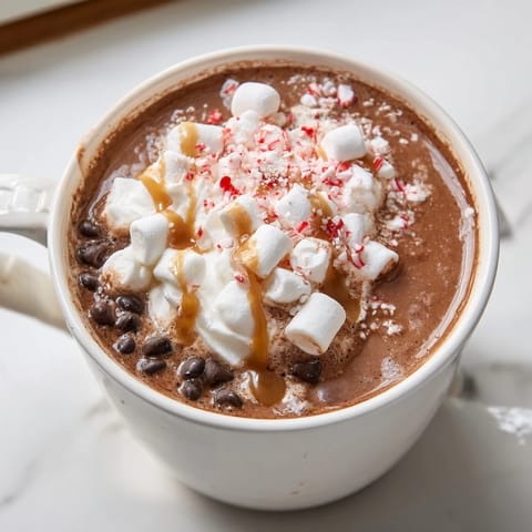 A festive Reindeer Hot Cocoa Bar display includes whipped cream, chocolate syrup, and sweet holiday sprinkles.
