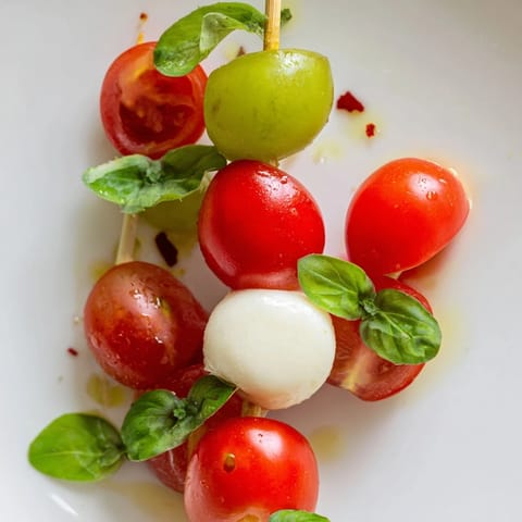 Red Green Caprese Skewers #379