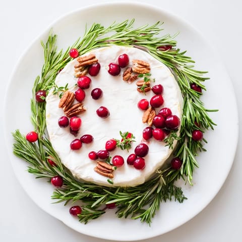 Brie Cheese Wheel Rosemary Wreath #378