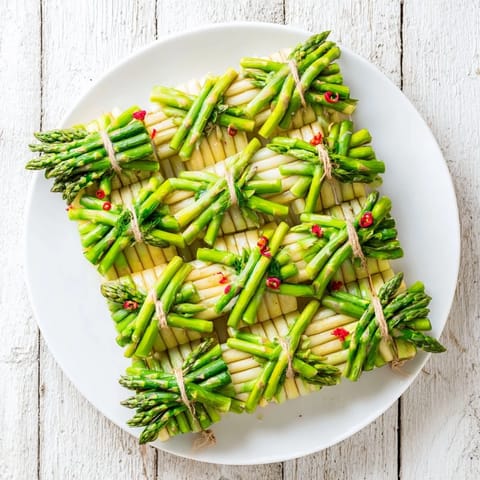 Botanical Lattice with Asparagus #400