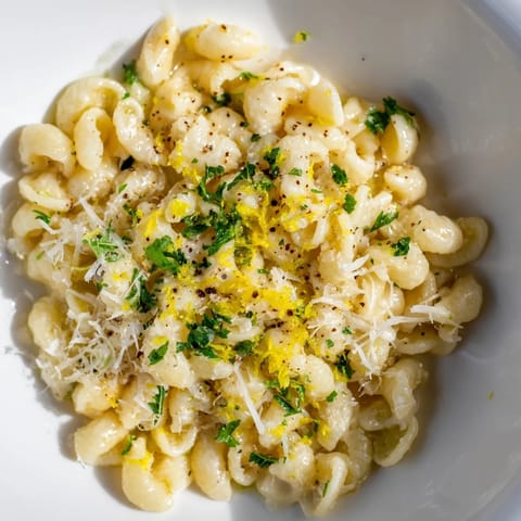 Creamy garlic butter ditalini #444