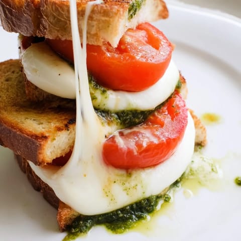 Caprese Pesto Grilled Cheese #495