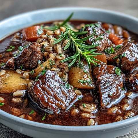 One-Pot Guinness Beef Barley
