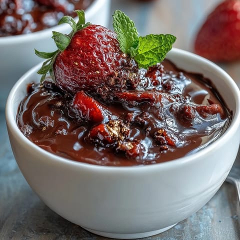 Dubai chocolate strawberry cups with pistachio crunch, a rich dessert of chocolate cups filled with juicy strawberries and topped with a golden pistachio crumble.