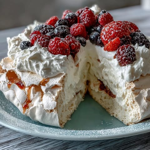 Mothers Day Pavlova Mixed Berries
