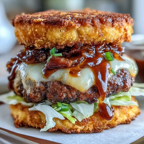 Crispy-edged smash burger with melty cheese and tangy secret sauce on a toasted bun.