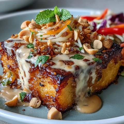 Thai Mango Salad Crispy Tofu