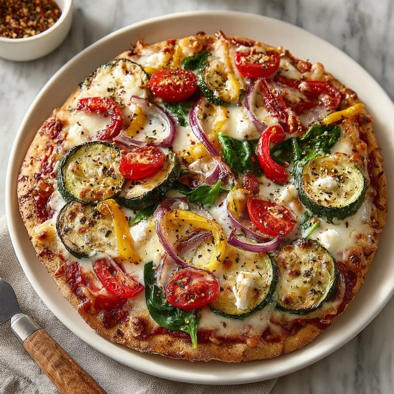 Quick Lunch Pita Pizzas with Seasonal Vegetables served hot, cheese bubbling, and vibrant veggies showcased