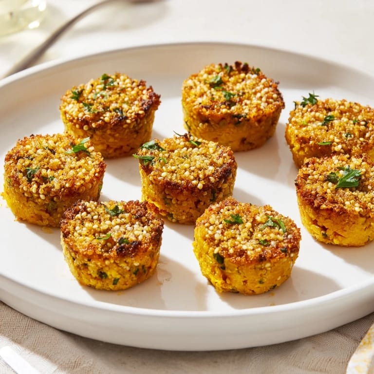 Flavorful chickpea muffin bites with herbs, perfect for lunchboxes or parties.
