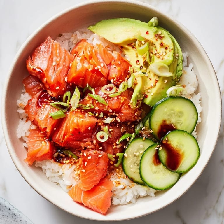 Quick and easy Leftover Salmon & Rice Bowl, perfect for effortless weeknight meals.  