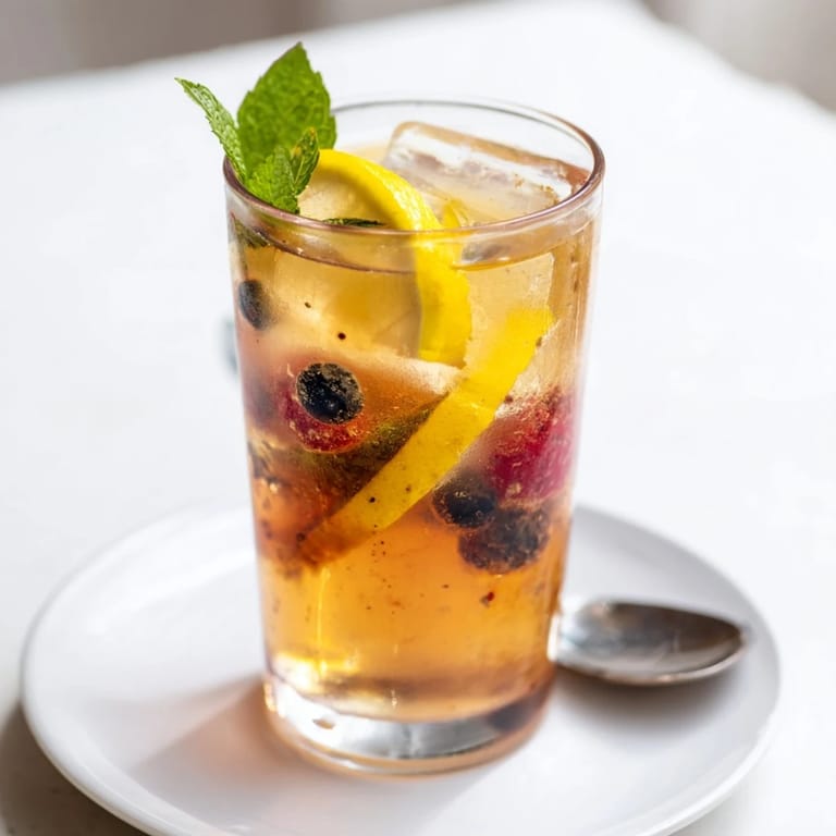 Tangy kombucha-style mocktails bubbling with fizz, perfect for a summer gathering.