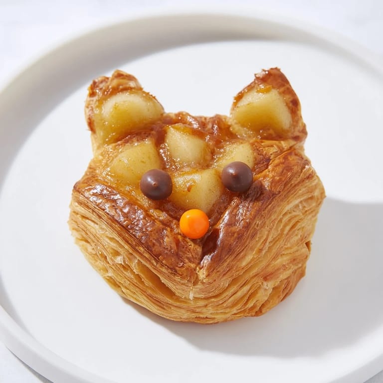 Warm, spiced fruit filling peeks from inside these delicious Autumn Harvest Fox-Shaped Bites.