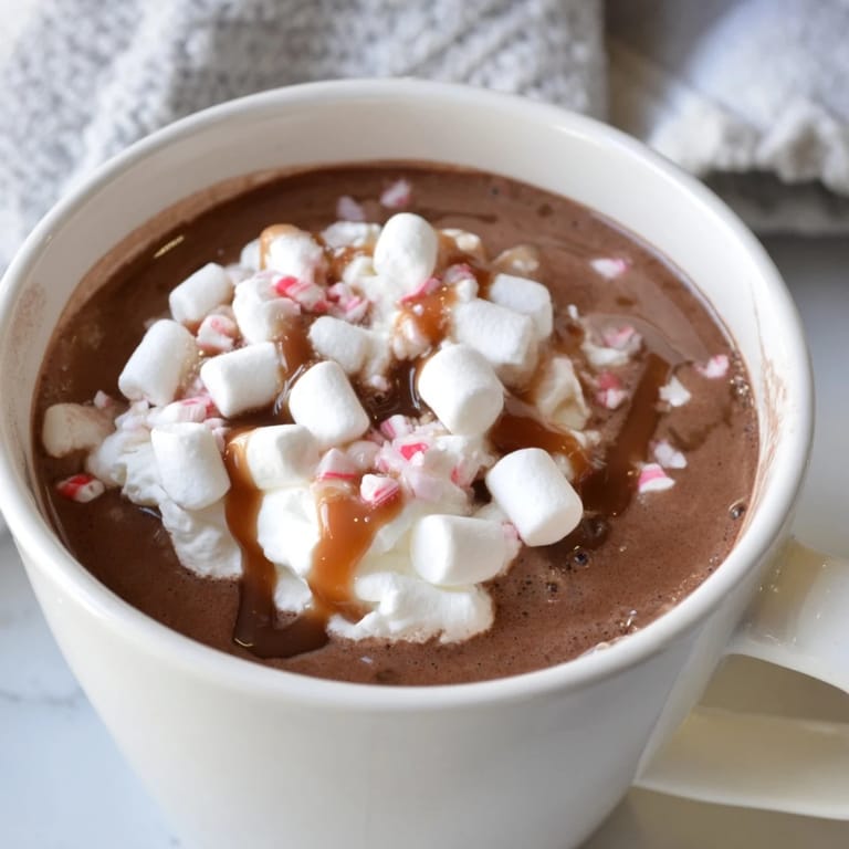 Rich, homemade Reindeer Hot Cocoa Bar, perfect for gathering friends and family on a cold, cozy evening.