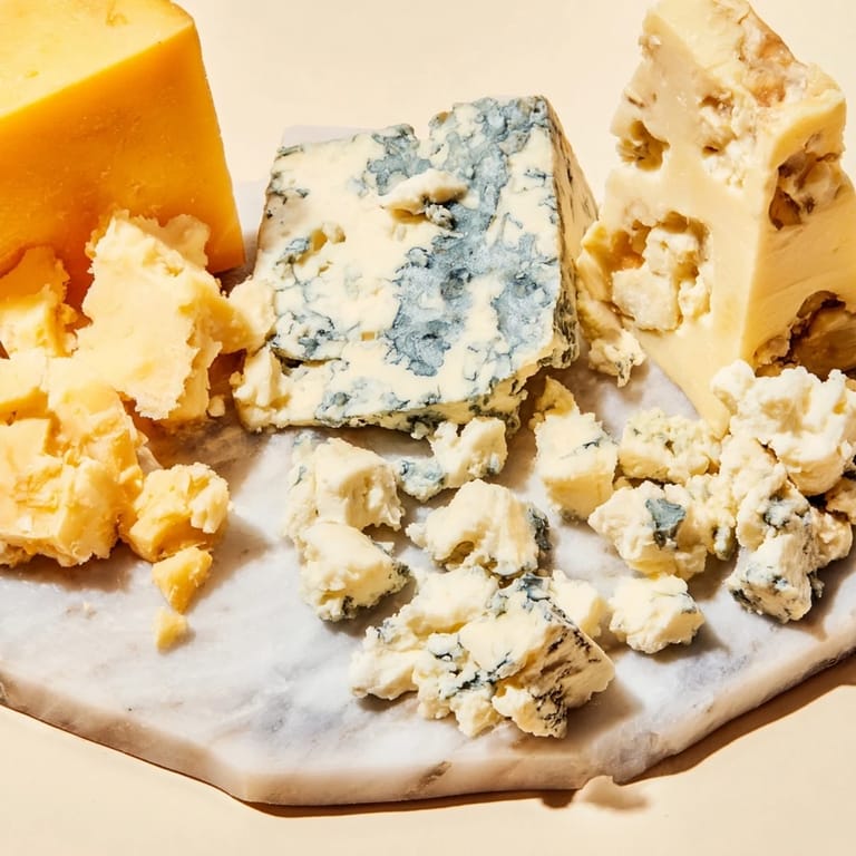 Arranging "The Marble Quarry": visually delectable assorted cheeses on a chilled marble slab.