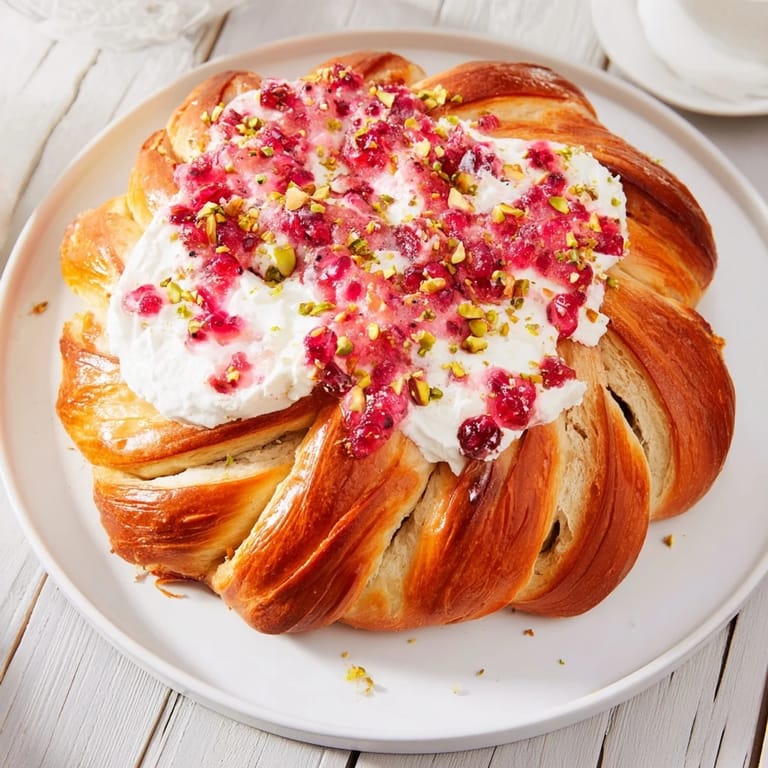 Imagine the creamy cheese filling and sweet cranberries within this spectacular Cranberry Christmas Star.