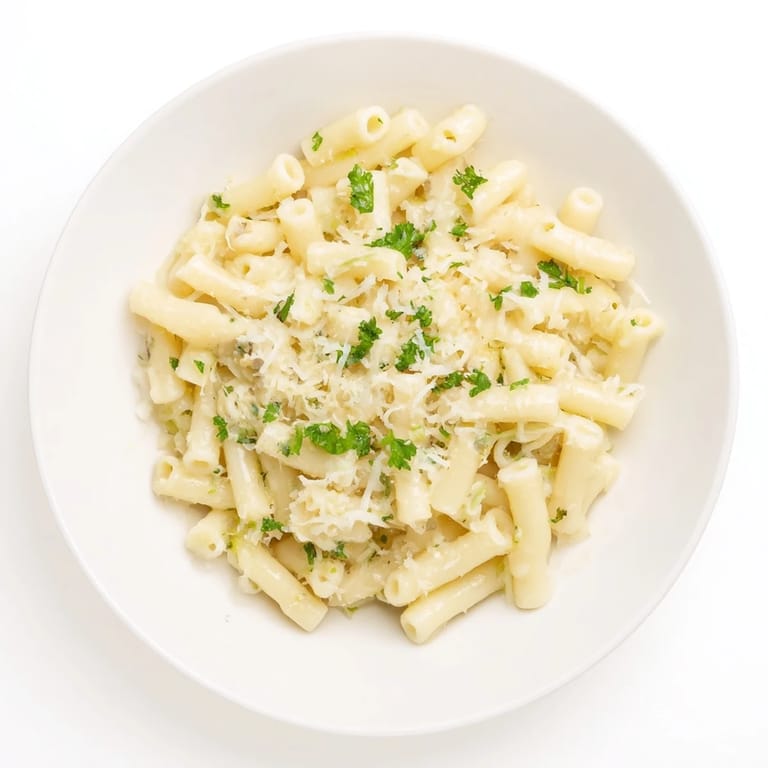 Fragrant garlic butter coats the perfectly cooked ditalini, a simple yet delicious one-pot recipe.