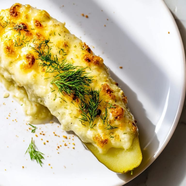 Cheesy, golden-brown Melted Cheese Pickle Rolls: imagine warm, melty cheese enveloping crunchy dill pickles.