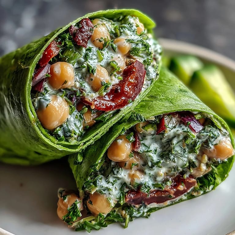Healthy Spring Clean Avocado Chickpea Salad Wraps served in crisp lettuce leaves, packed with protein-rich chickpeas and colorful fresh vegetables.