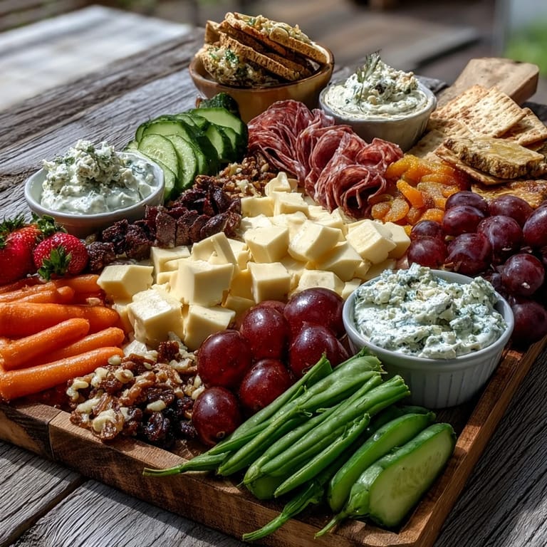 An easy, crowd-pleasing Summer Watch Party Snack Board perfect for outdoor entertaining.