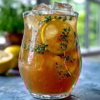 Lavender Honey Lemonade Pitcher with fresh lemon slices and lavender sprigs, a floral and refreshing summer drink perfect for gatherings.